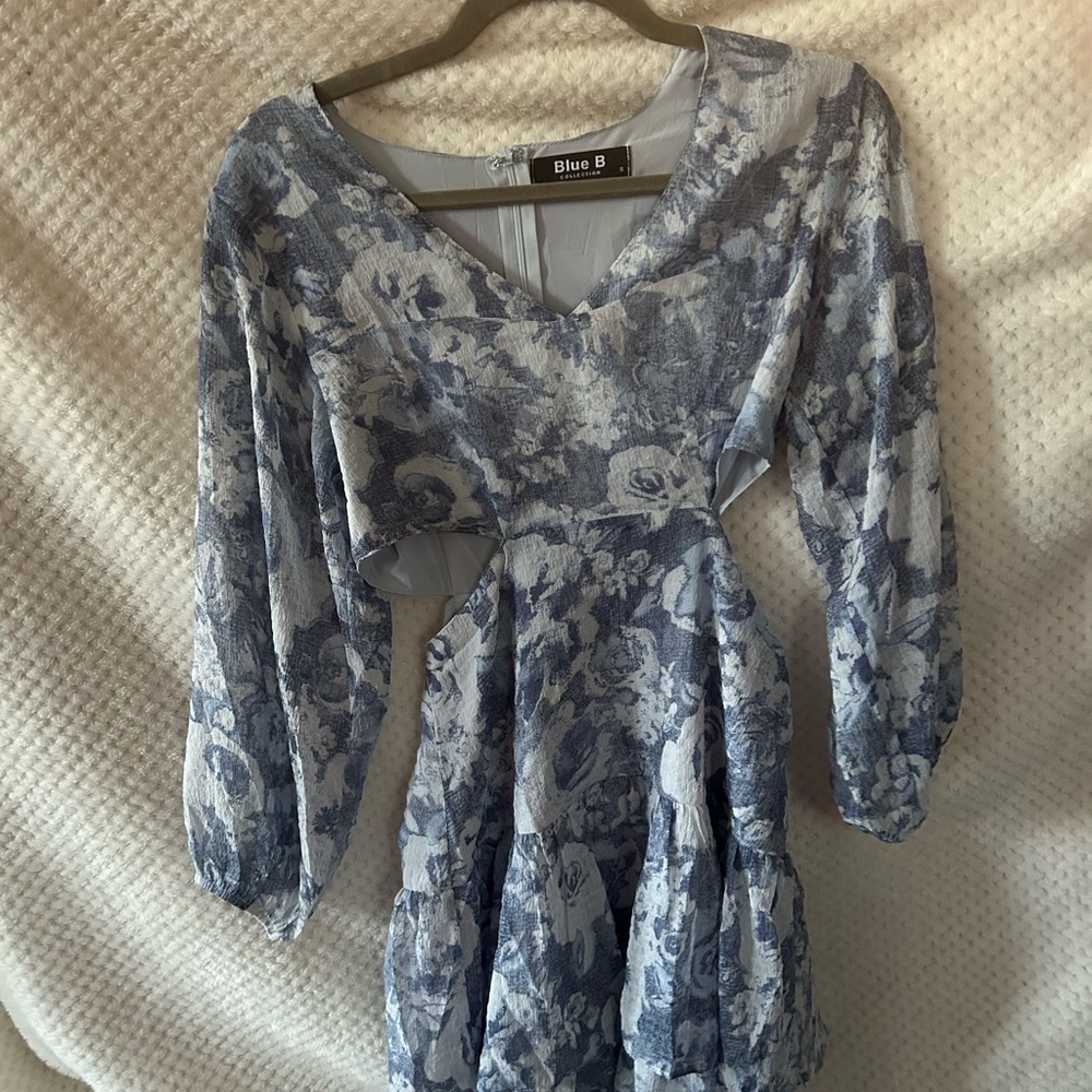 Blue B Floral V-Neck Blouse